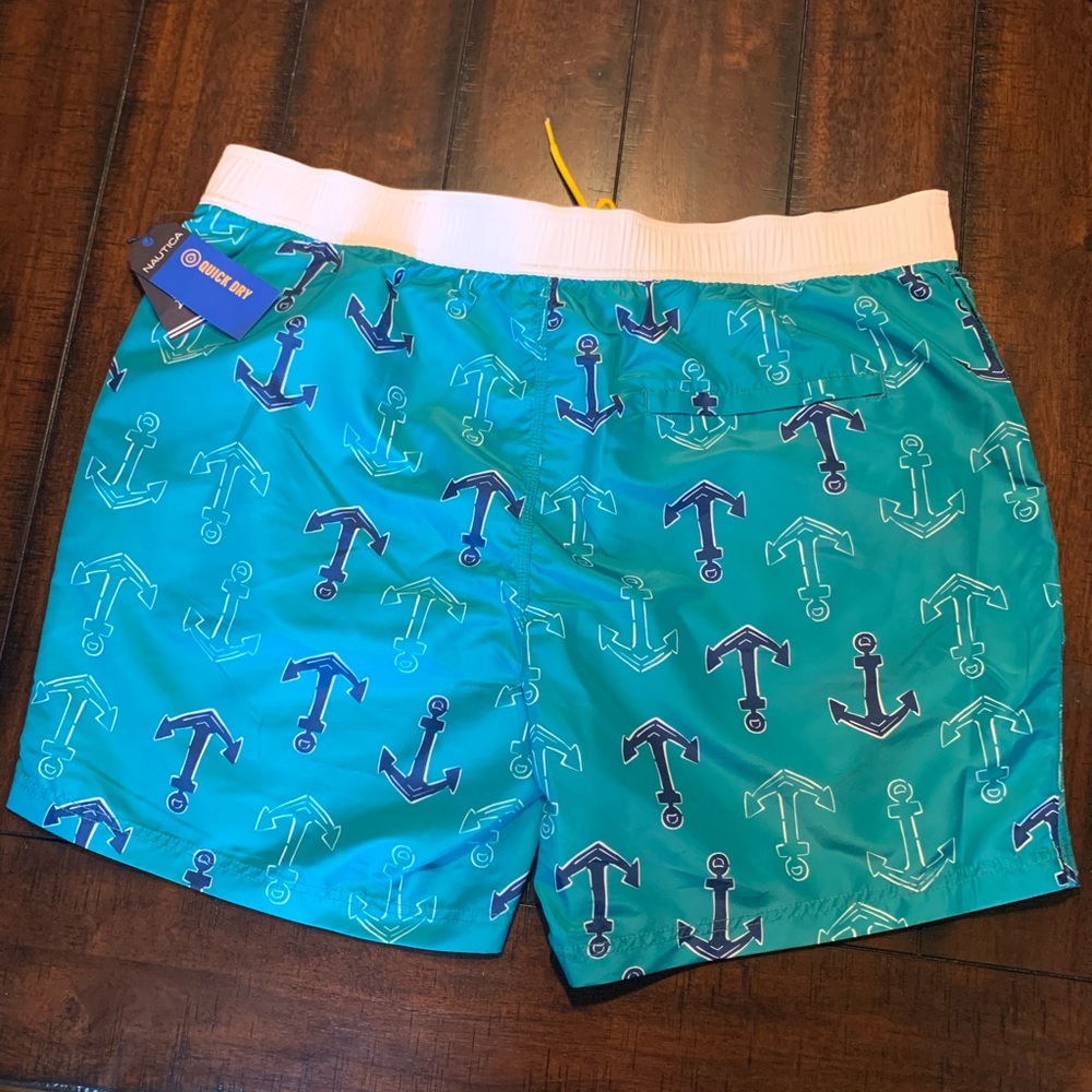 Nautica Men's AnchorPrint Half Elastic Swim  XXL - Picture 2 of 8